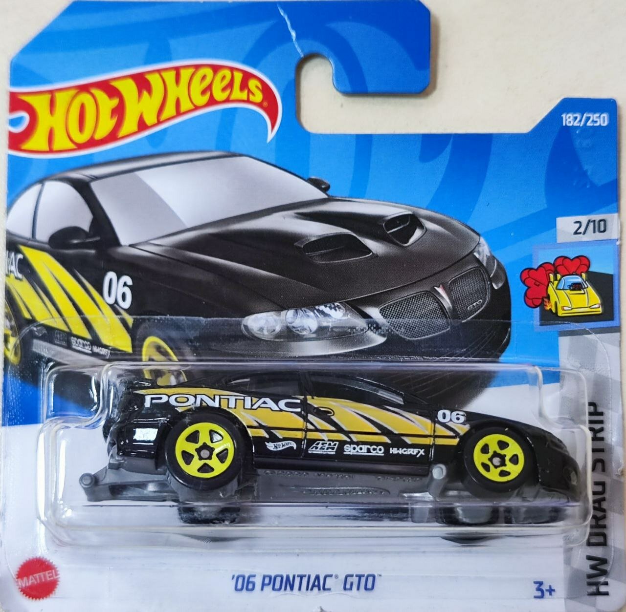 Hot Wheels Машинка базовой коллекции `06 PONTIAC GTO черная 5785/HCX70