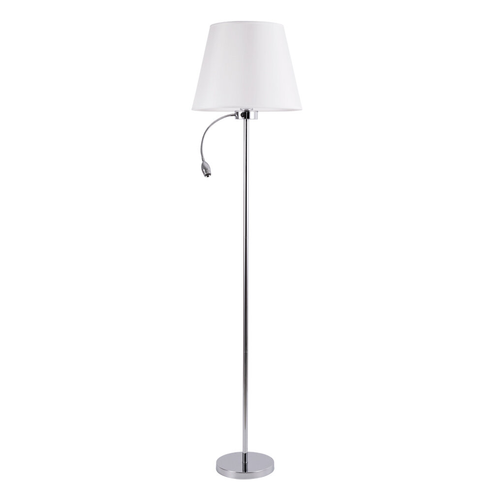 Светильник напольный с подсветкой для чтения Arte lamp A2581PN-2CC ELBA