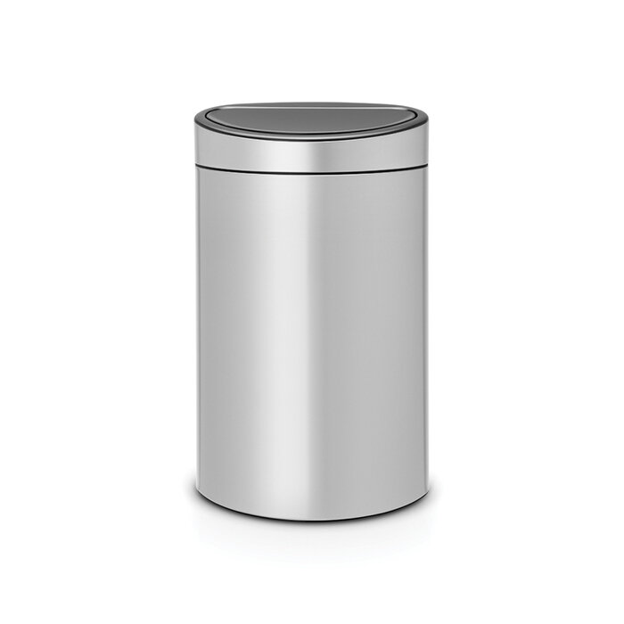 Мусорный бак Touch Bin New 40л, серый металлик, Brabantia, 114922