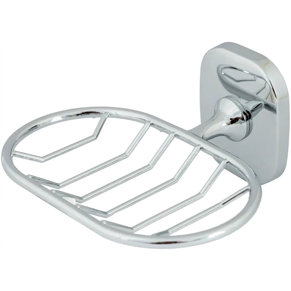 фото Мыльница подвесная Mr Penguin Квадрат металл цвет хром