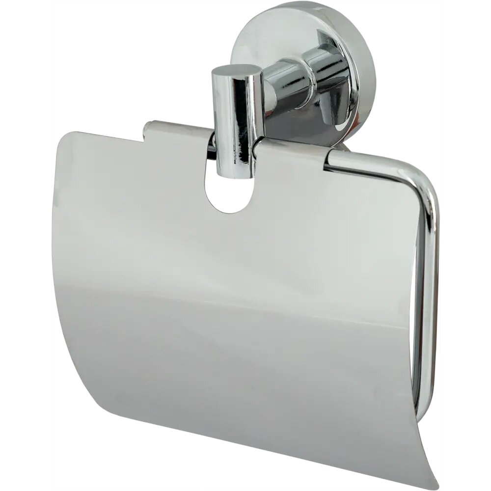 фото Держатель для туалетной бумаги Mr Penguin «Sonata» с крышкой цвет хром