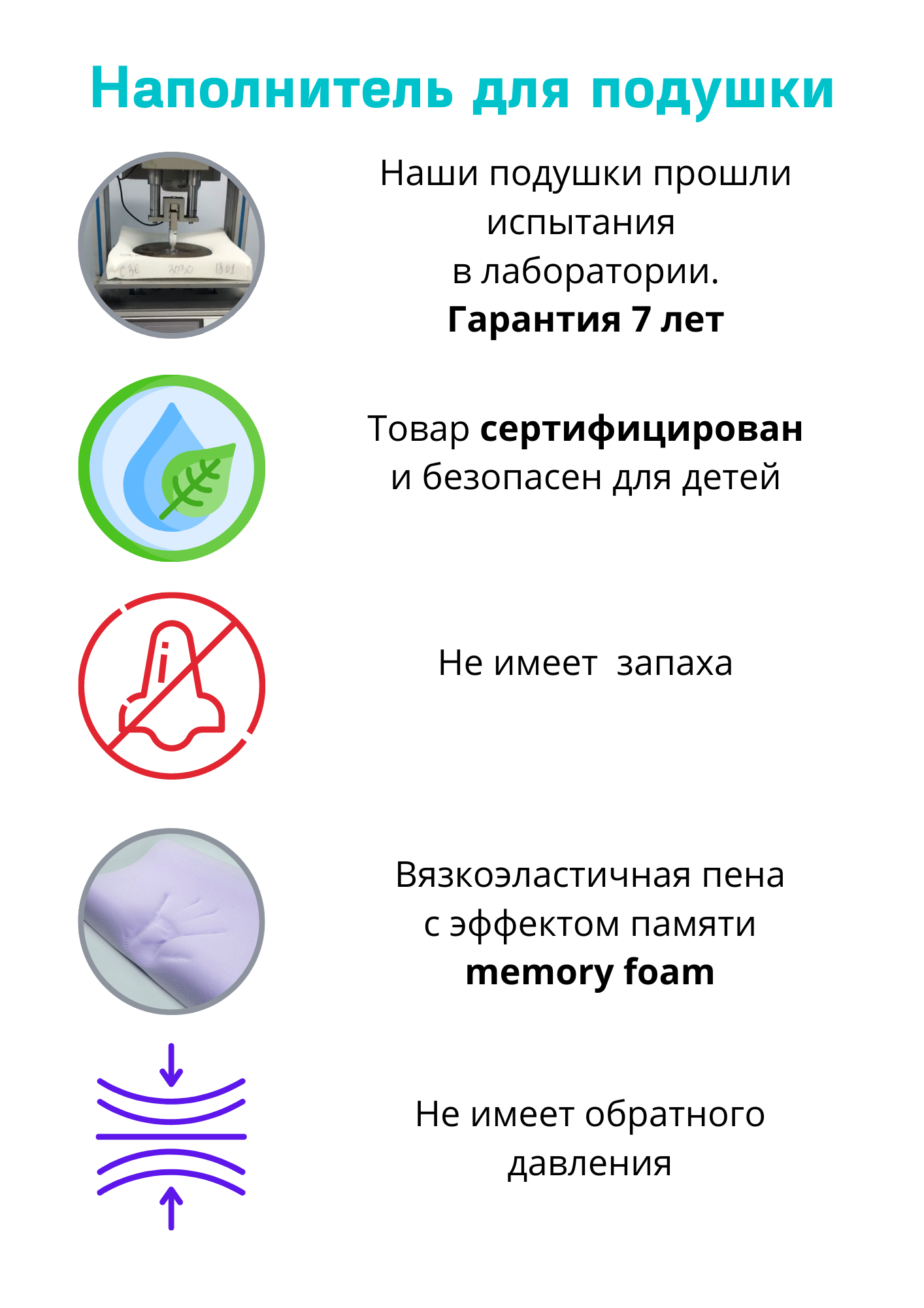 Ортопедическая подушка с эффектом памяти мягкая 40х60х13 см - фотография № 7