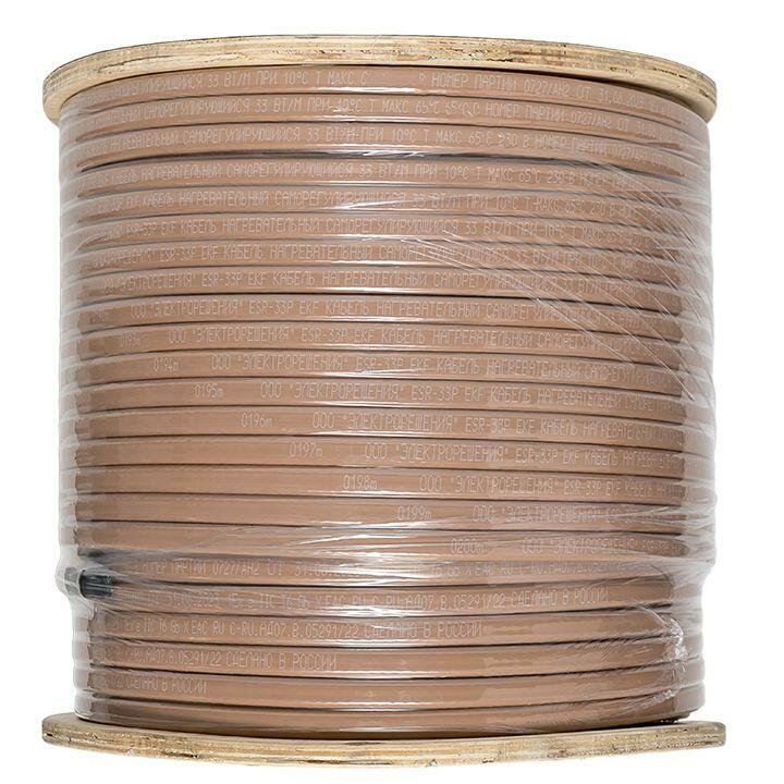 фото Кабель нагревательный саморег. ESR-25P 25Вт/м полиолефин EKF ESR-25P-200