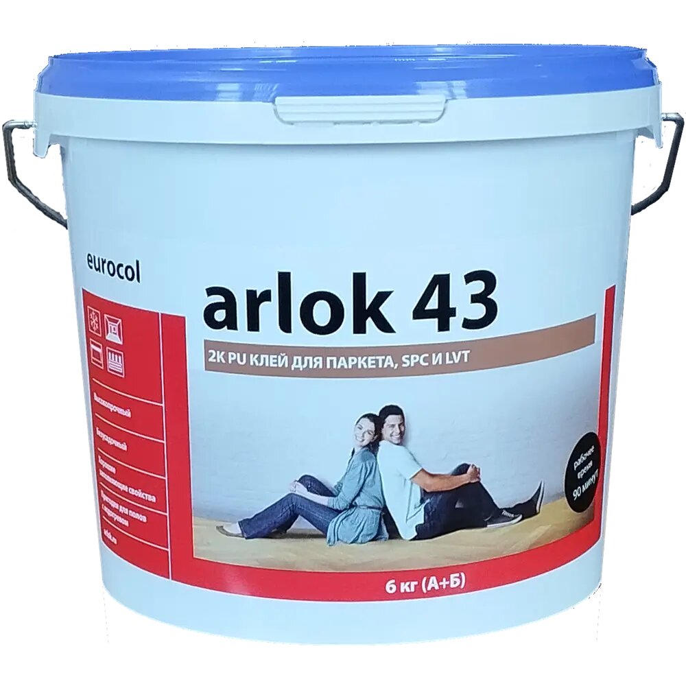 фото Клей для паркета/SPC/LVT Arlok43 двухкомпонентный 6кг
