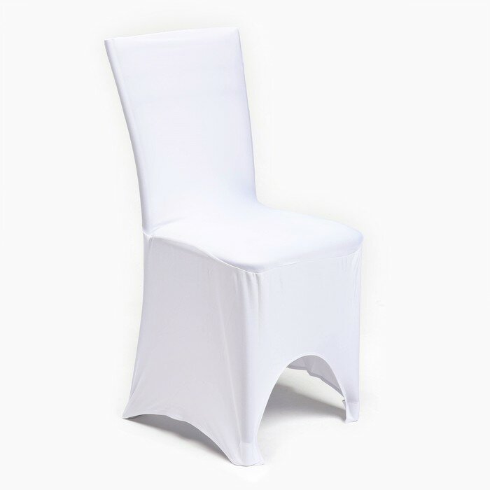 Набор чехлов на стул свадебных (6 шт) 100х40 см белый