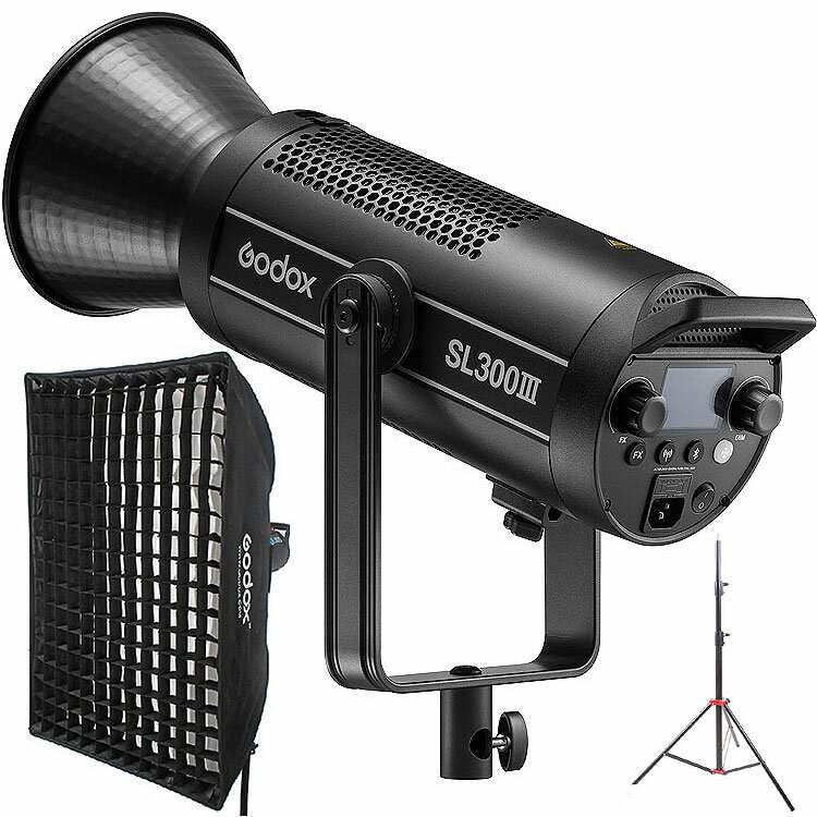 Студийный комплект света Godox SL300III KIT80 (+софт+стойка)