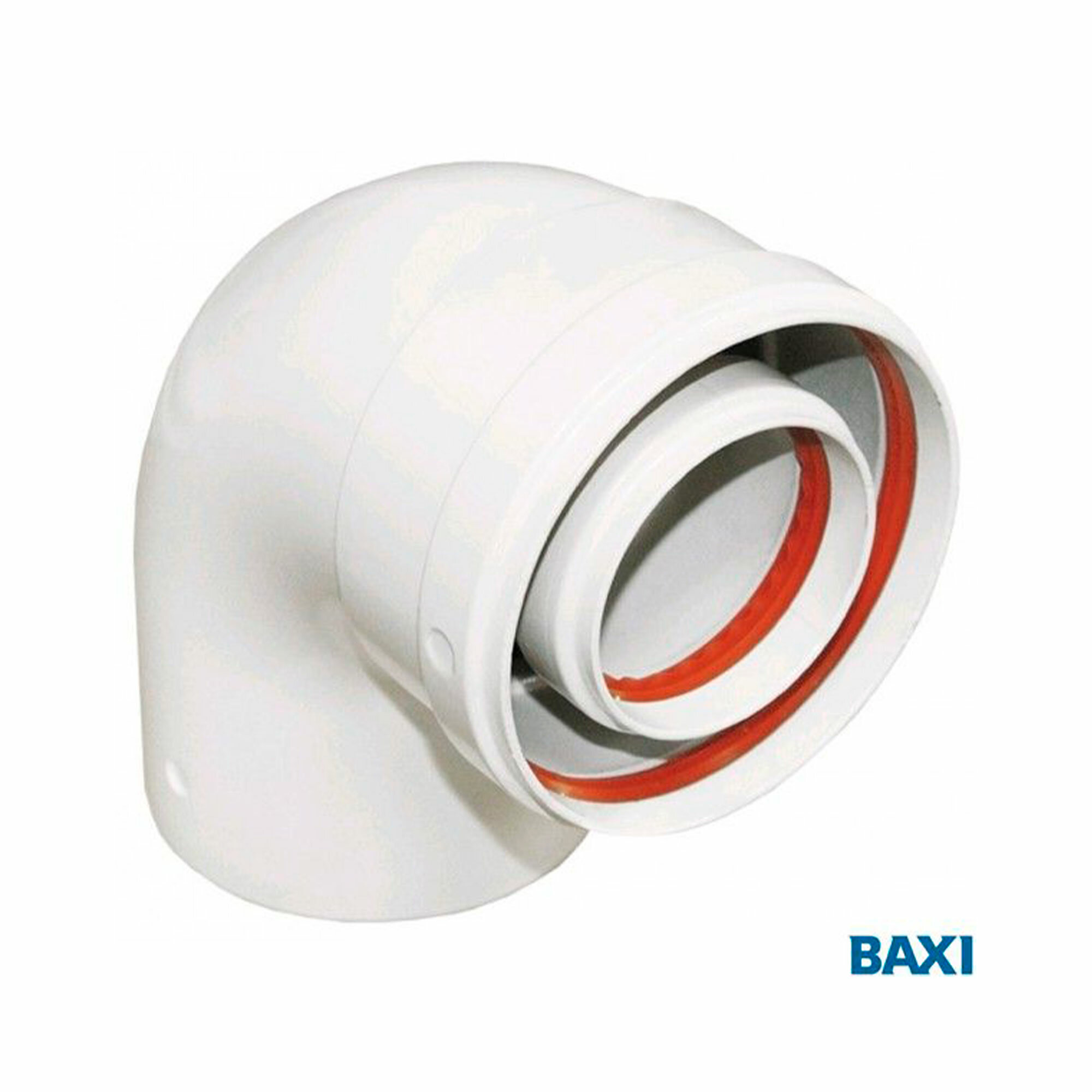 Коаксиальный отвод 90 Baxi диаметр 125/80 HT (Арт.:KHG 71408871)