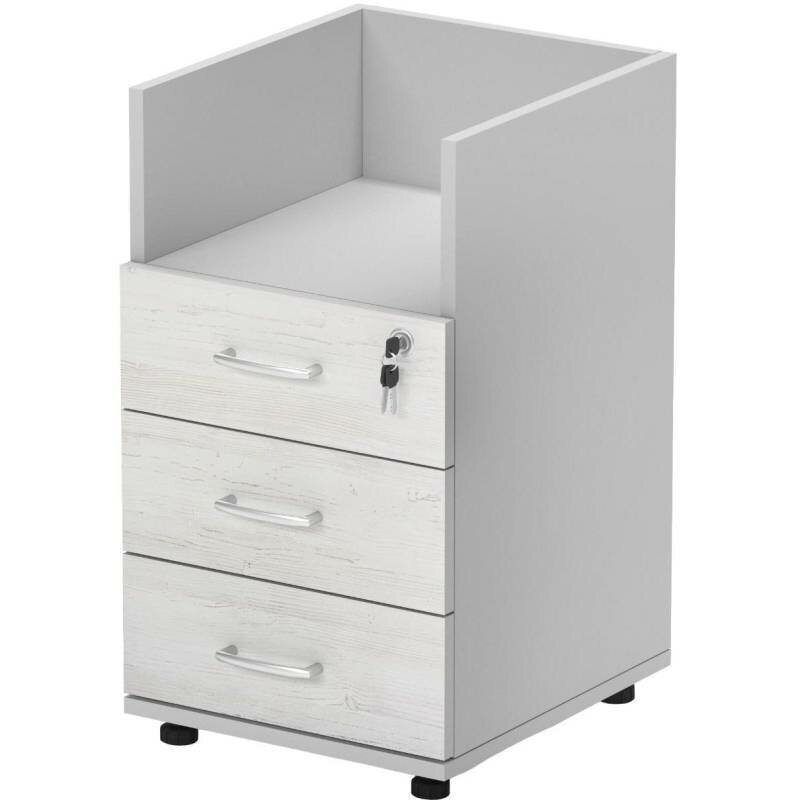 фото Тумба приставная Мебель Easy St 913922 сосна винтер/серый (549) 3 ящ