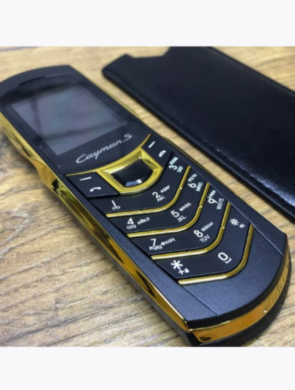 Мобильный телефон Porsche Cayman S, Black-Gold, черно-золотой, DUAL SIM, кнопочный