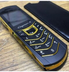 Мобильный телефон Porsche Cayman S, Black-Gold, черно-золотой, DUAL SIM, кнопочный
