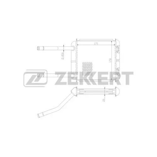 Теплообменник, отопление салона, ZEKKERT MK-5003 (1 шт.)