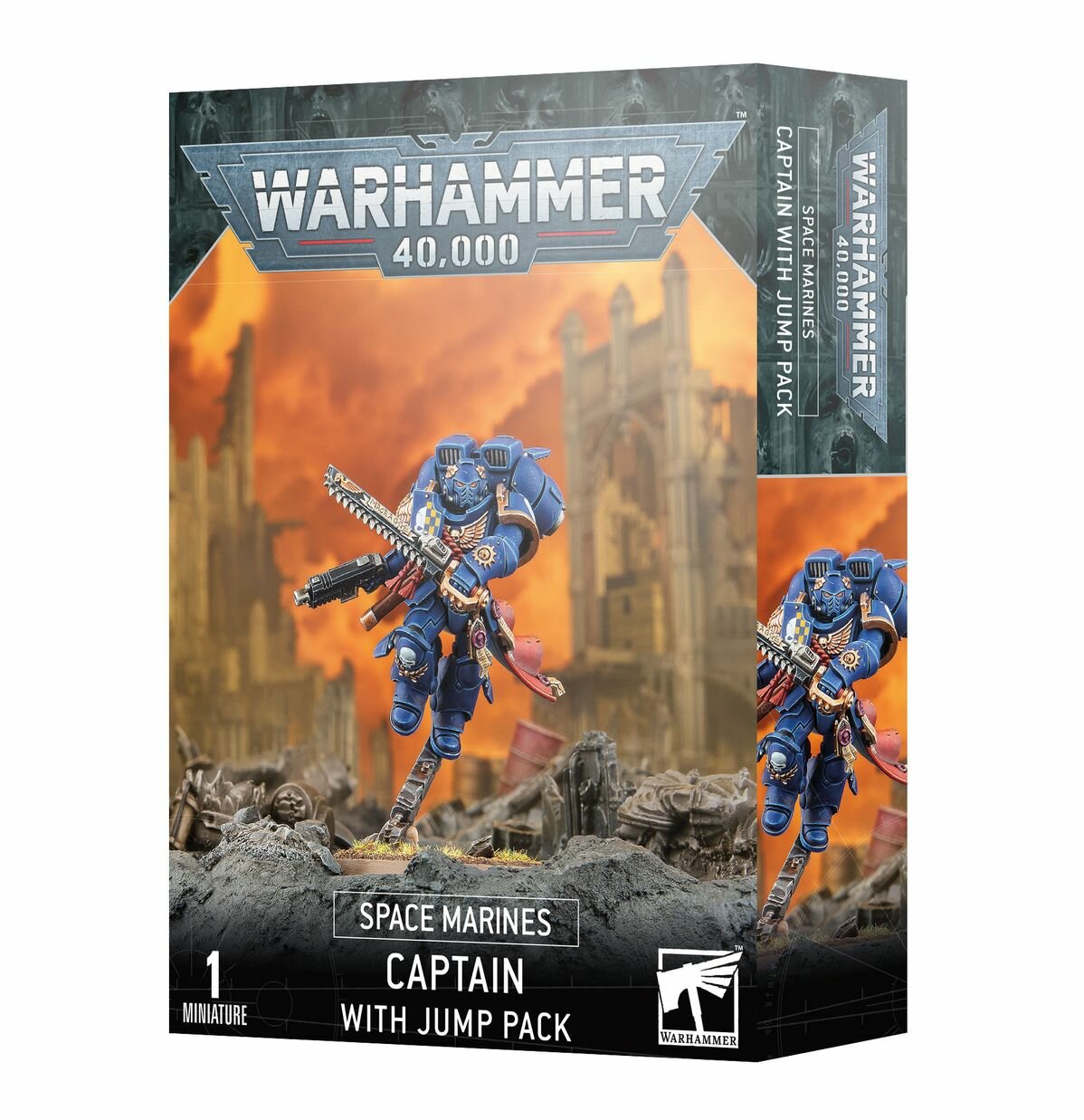 Миниатюры для настольной игры Games Workshop Warhammer 40000: Space Marines - Captain with Jump Pack 48-17