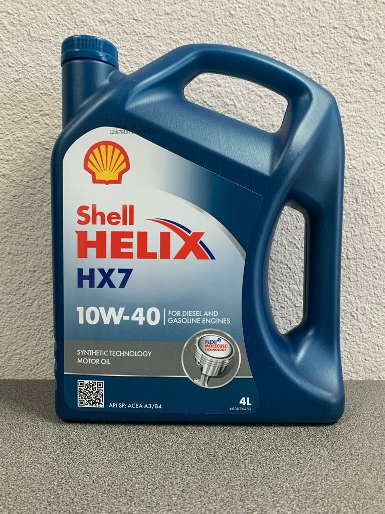 Shell Масло Моторное 10W-40 Helix Hx7 4Л