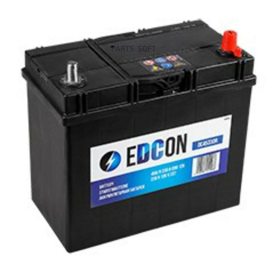 EDCON DC45330R Аккумуляторная батарея EDCON 45 А/ч 129x238x227 12v Обратная полярность 330A