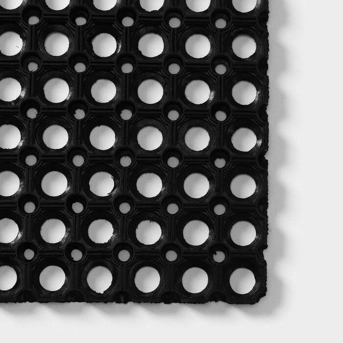 Коврик ячеистый грязесборный, 40×60×2,2 см, цвет чёрный - фотография № 2