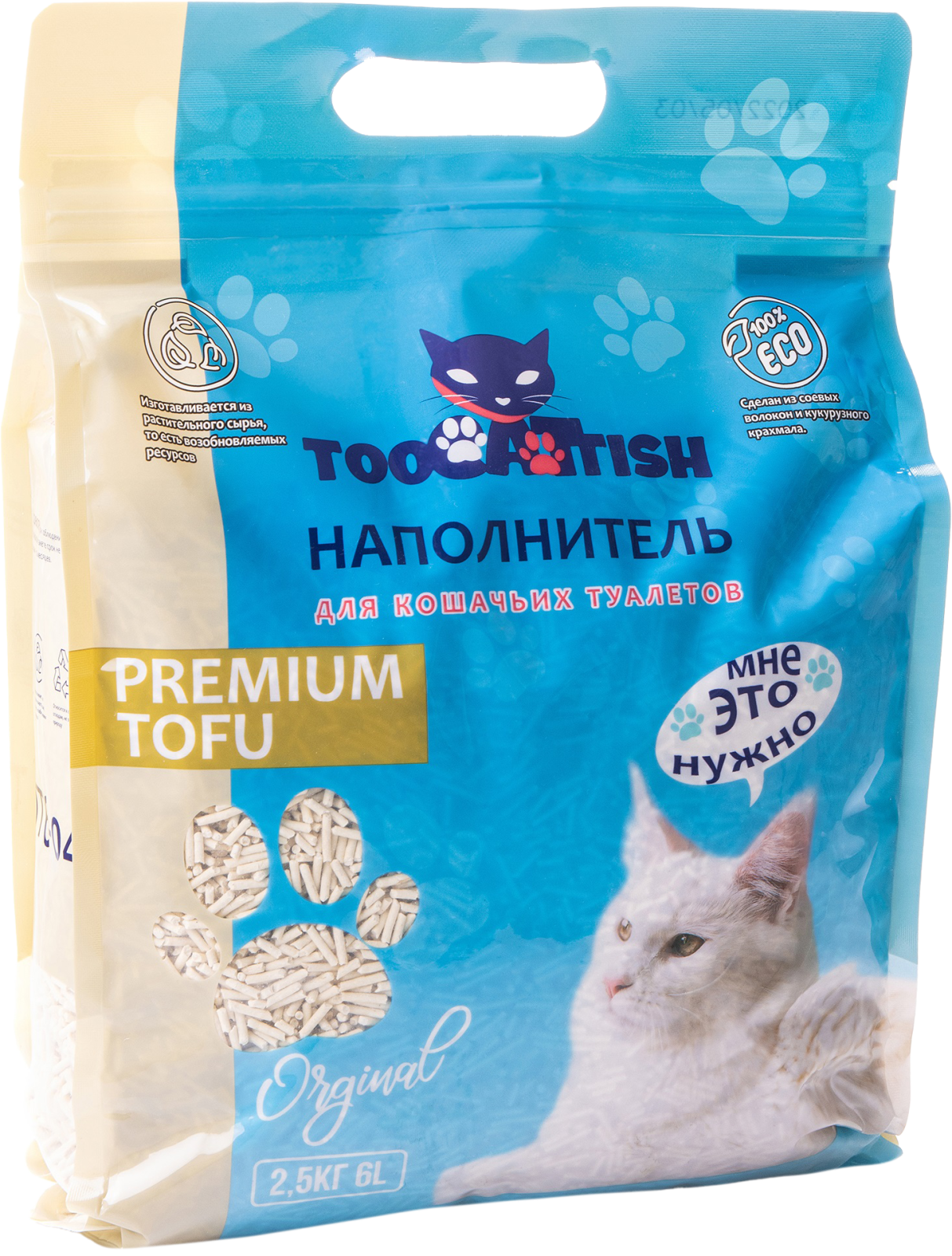 фото Наполнитель Toocattish Тофу 6л 2.5кг в ассортименте