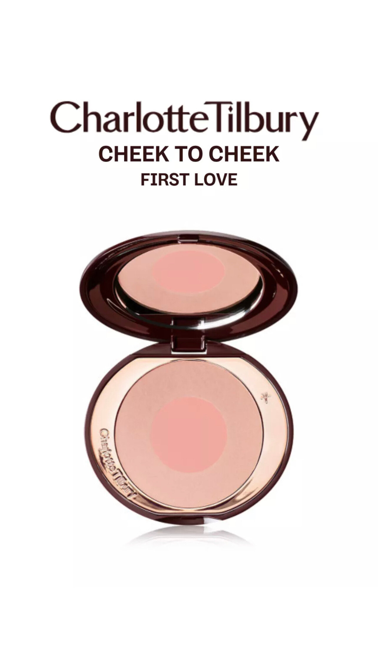 Charlotte Tilbury Двухцветные пудровые румяна CHEEK TO CHIC (First Love)