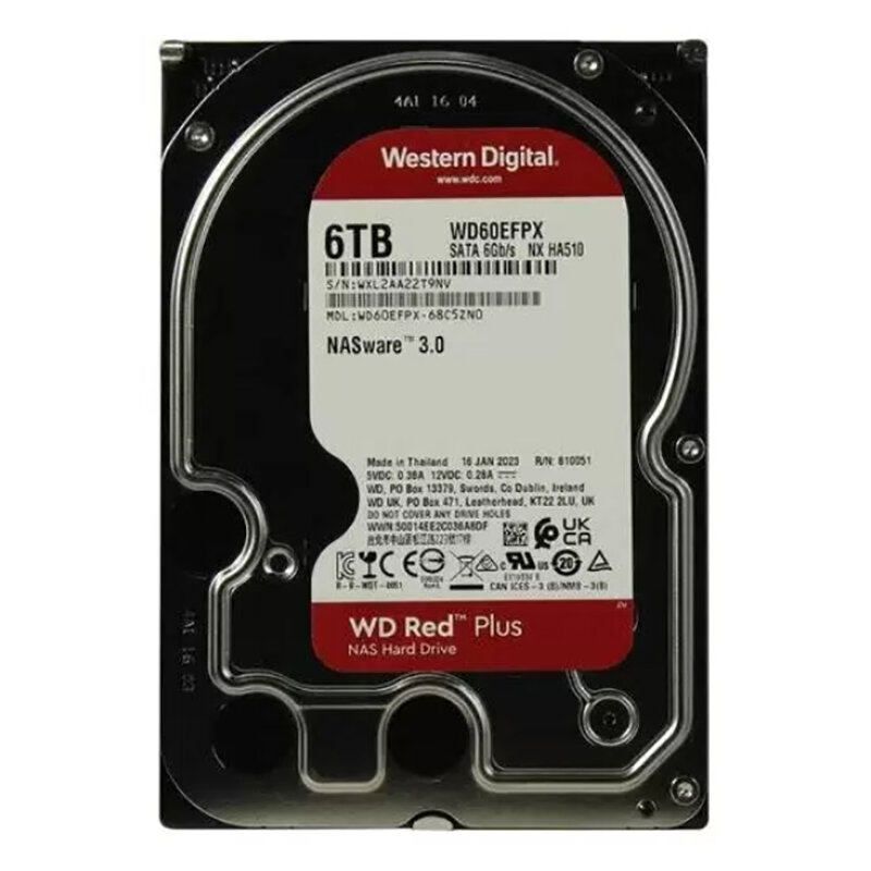 Жесткий диск Western digital Red Plus 6 Тб WD60EFPX