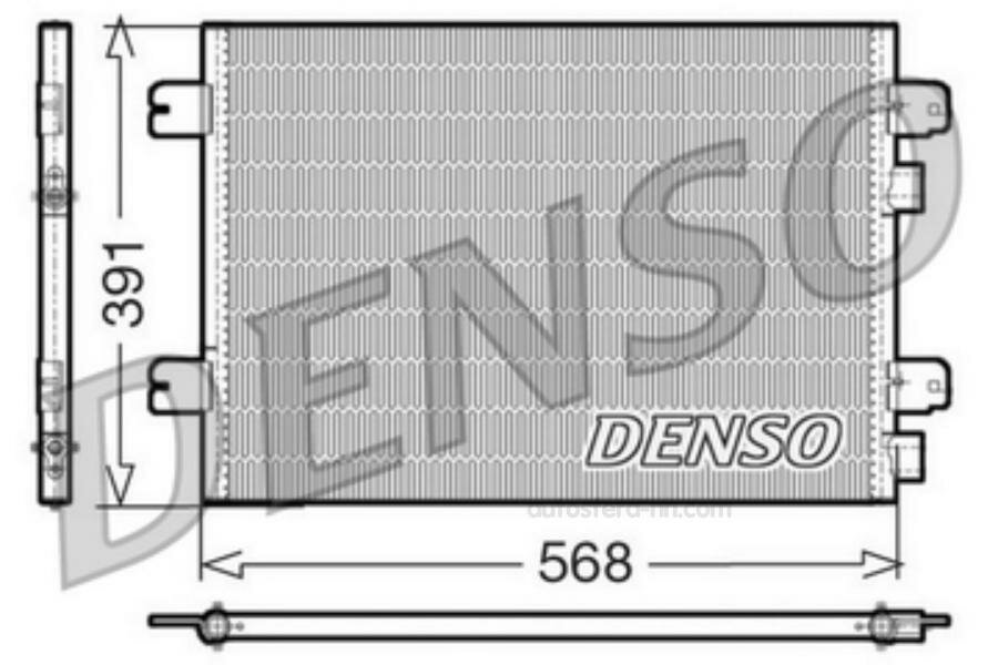 DENSO DCN23011 радиатор кондиционера RENAULT: MEGANE I COACH (DA0/1) 2.0 16V/2.0 I 96 - 03 , MEGANE II (BM0/1, CM0/1) 1.4 16V (BM0B, CM0B)/1.6 16V (BM0C, CM0C)/1.9 DCI (BM0G, CM0G)/2