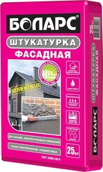 Боларс штукатурка цементная фасадная (25кг) / BOLARS штукатурка цементная фасадная с фиброволокном (25кг)