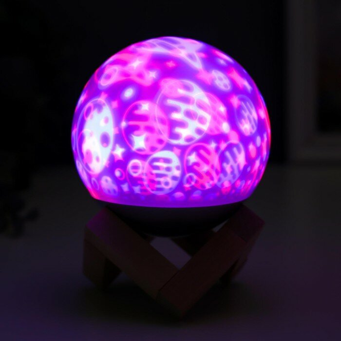 Ночник "Космос" LED USB RGB 9,5х9,5х12,5 см RISALUX - фотография № 6