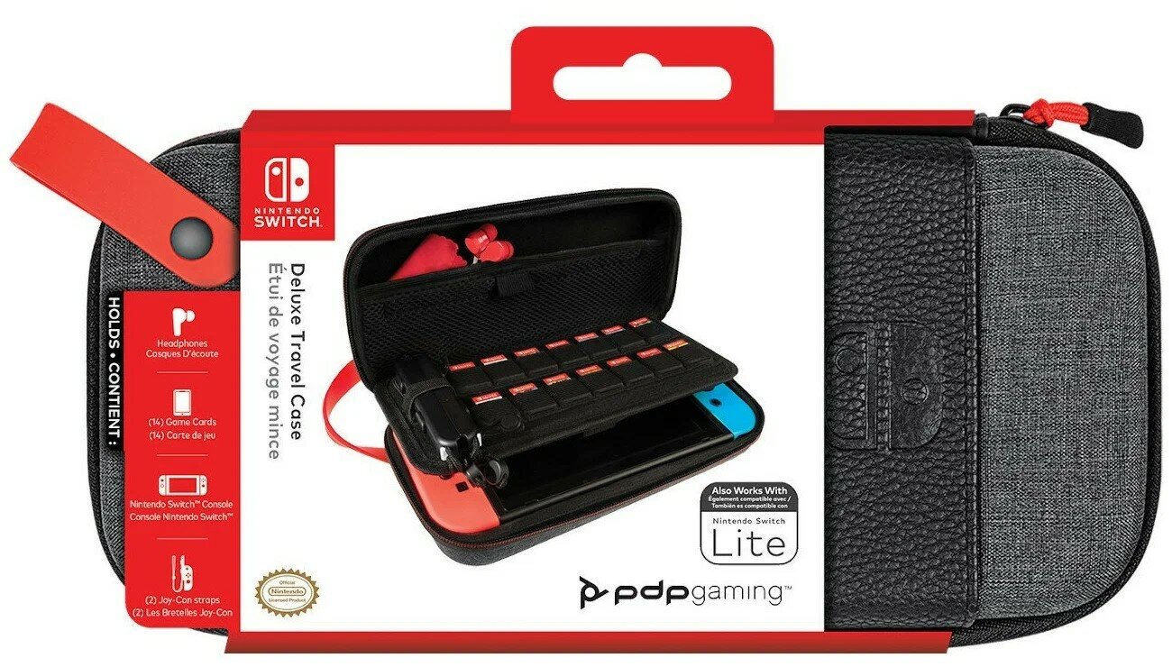 PDP. Дорожный чехол для Nintendo Switch/Lite Deluxe Elite Edition