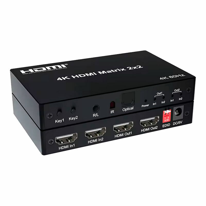 HDMI 2.0 4K Матрица коммутатор 2x2 Pro-HD 2 входа - 2 выхода MX-22
