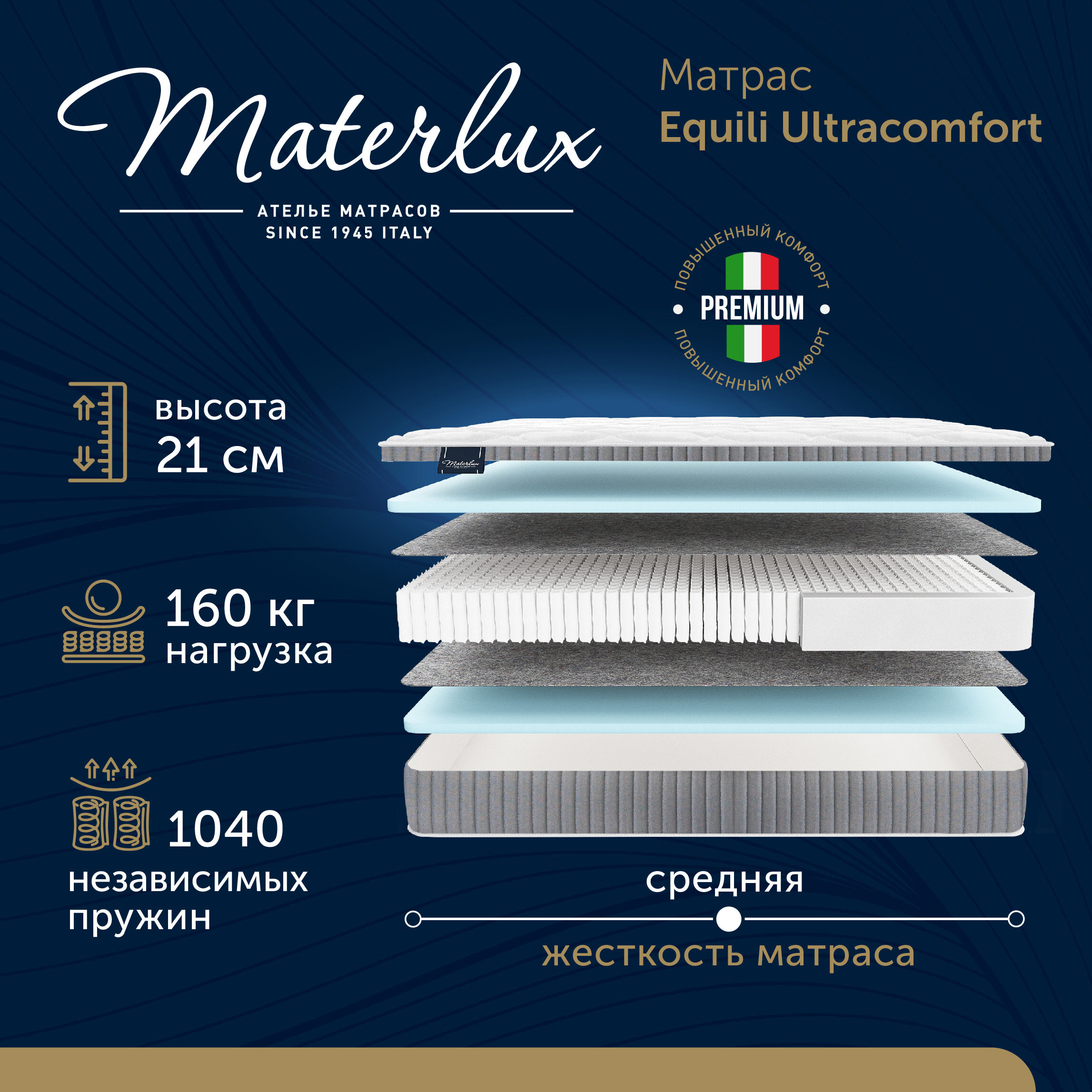 Матрас Materlux Equili Ultracomfort 120х200