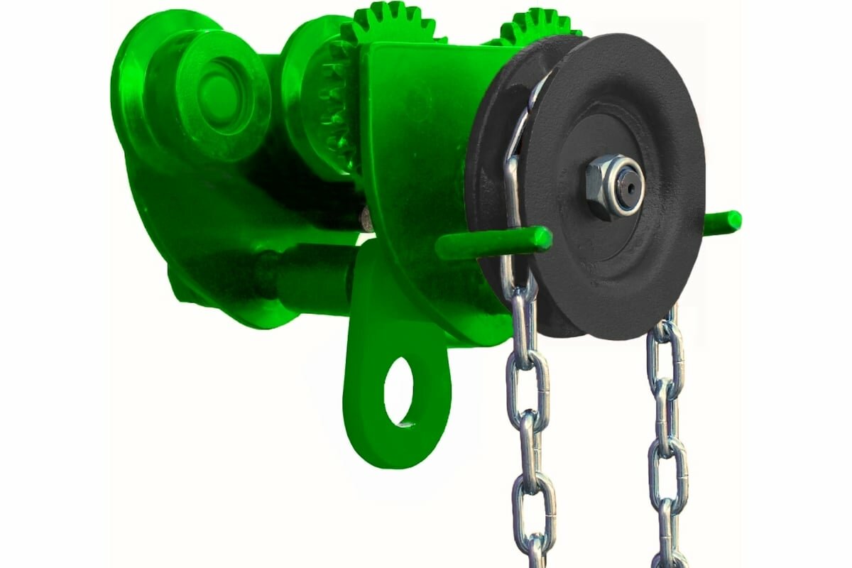 фото HITCH Тележка для ручных талей с цепным приводом TR100, 2 т, 3 м SZ068955