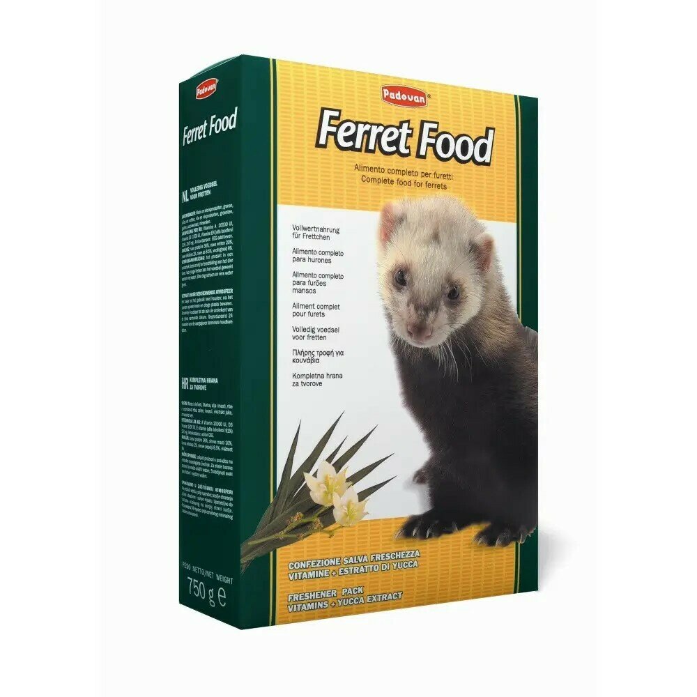 Сухой корм для хорьков и куньих Padovan Ferret Food 750 г