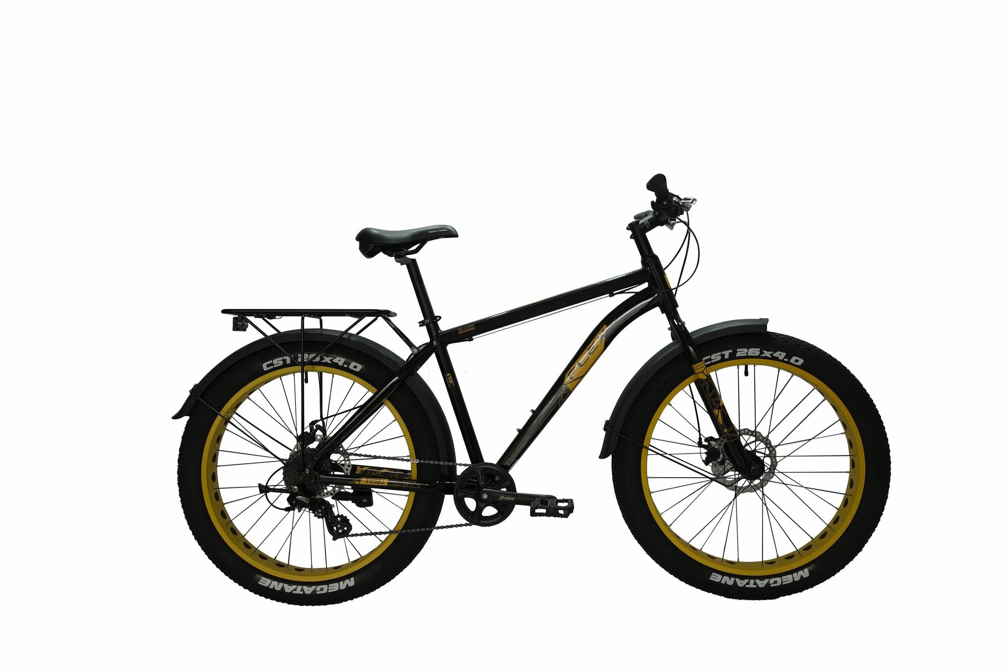 Велосипед Fatbike Tech Team Flex 26" 2023 (желтый)