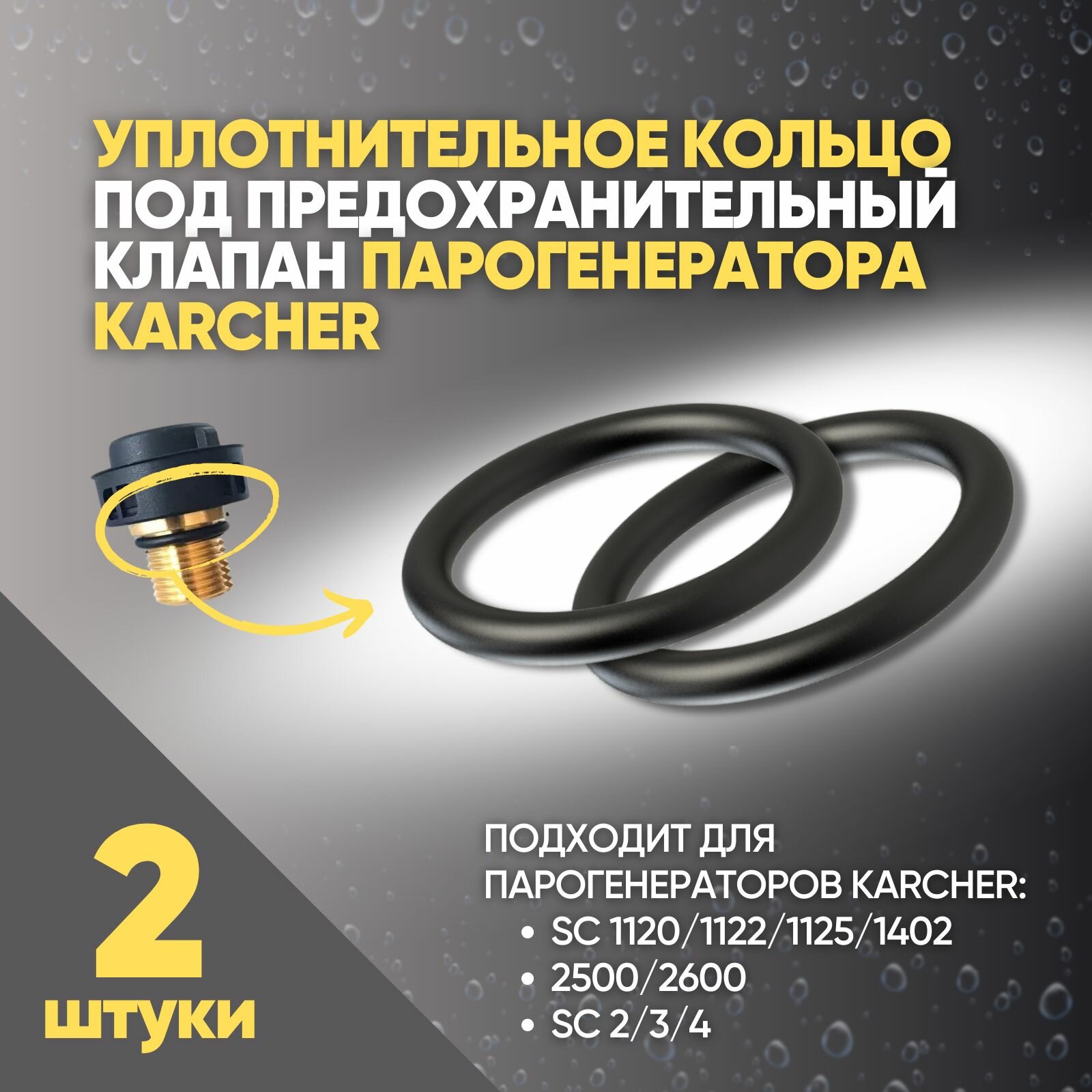 Karcher Sc Уплотнительное кольцо пробки пароочистителя 22*3