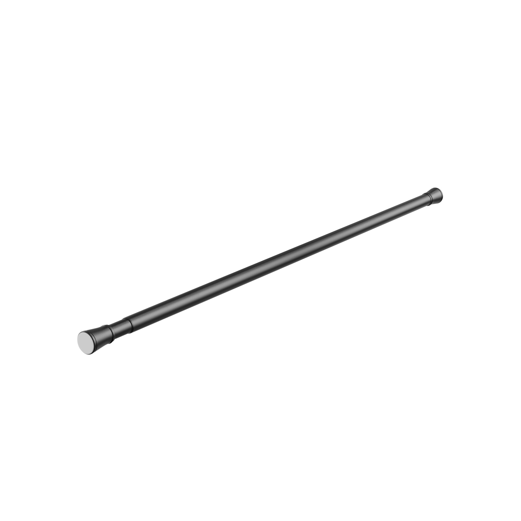 Карниз для ванной металлический 120-220 см, черный FOR-ROD-220IBK