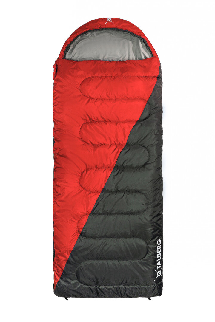 Спальный мешок Talberg TRAVELLER (-12C) red, левый