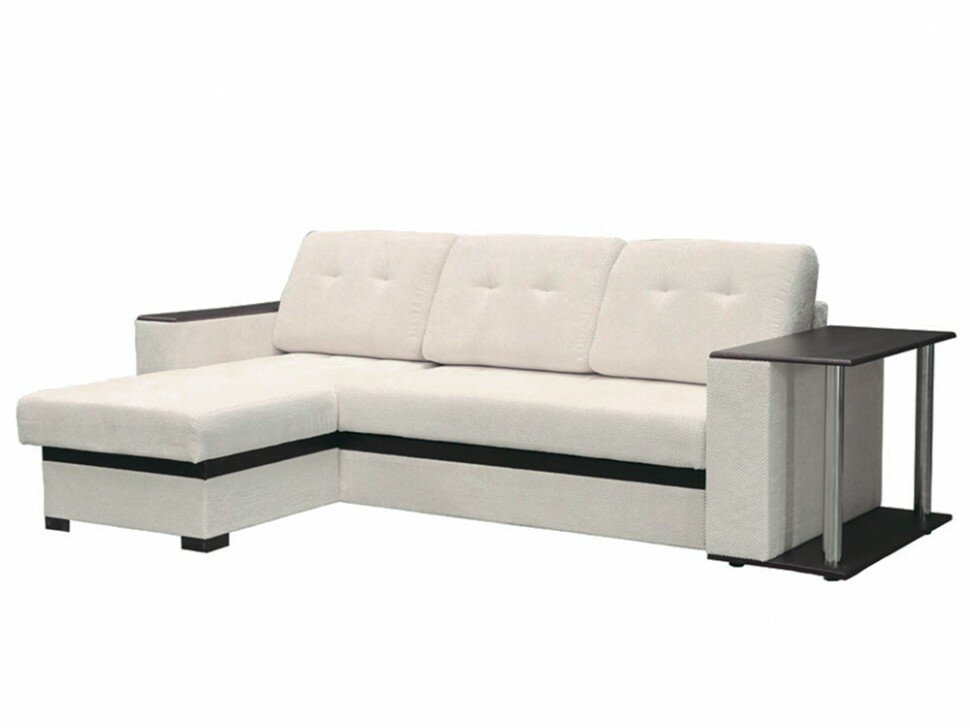 фото Атланта угловой велюр белый