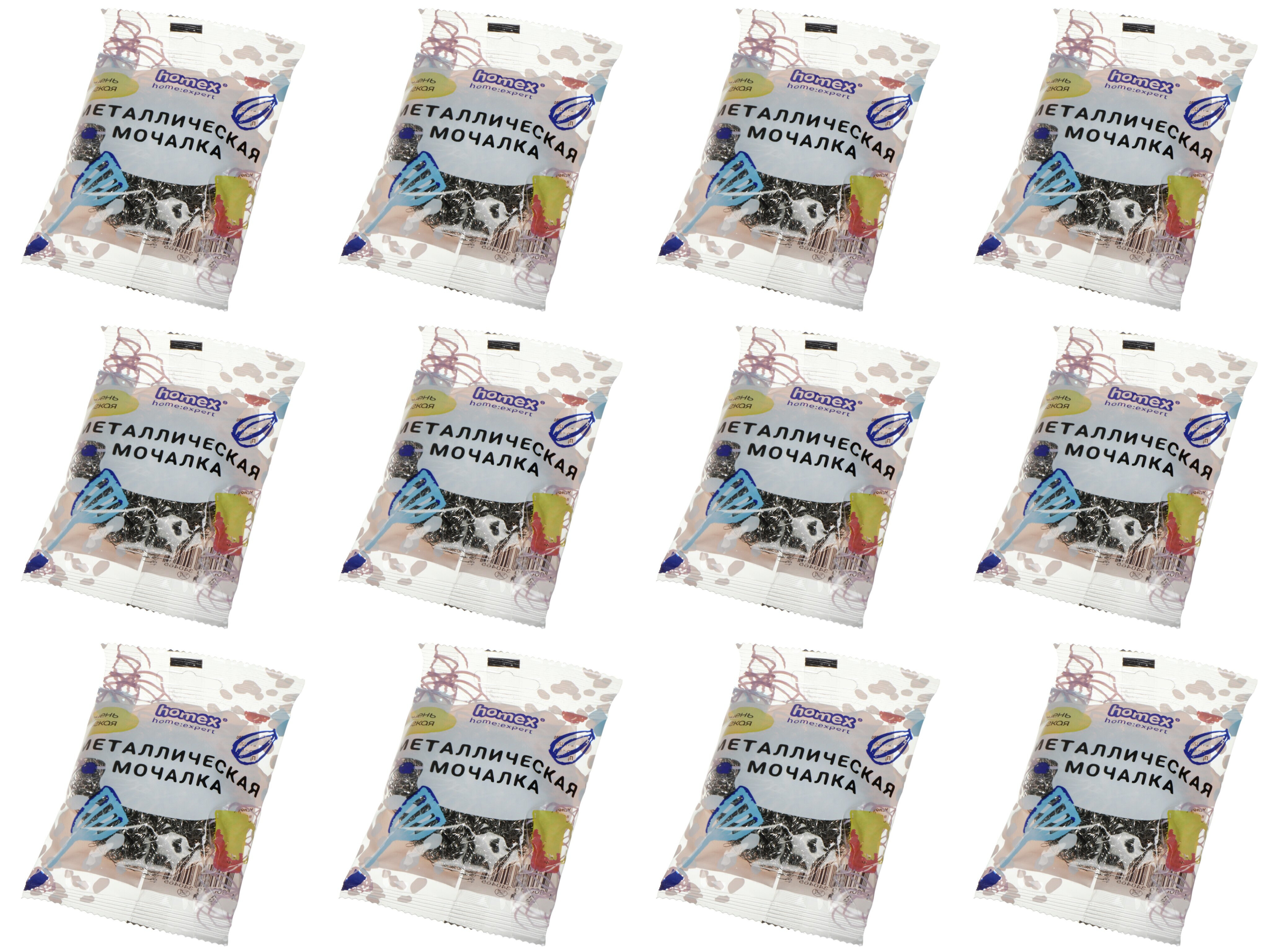 фото homex Мочалка металлическая спиральная Очень Мягкая, 12 шт