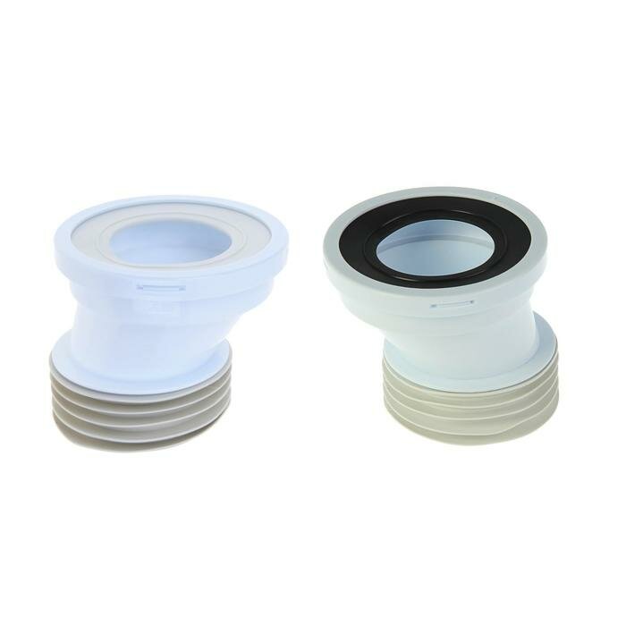 фото Труба фановая для унитаза "АНИ Пласт" W0220, эксцентрическая, 20 мм