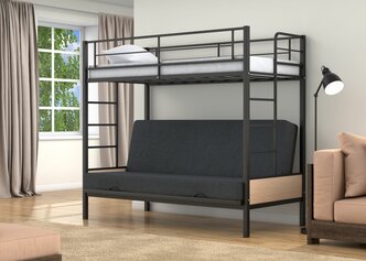 Двухъярусная кровать-диван Дакар 1 Черный