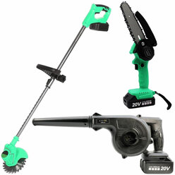 Аккумуляторная пила Zitrek (GreenCut 20, ZKBL20, GreenSaw 20 Extra Power) 3 в 1, 1х2.0Ач, 1х4.0Ач) 082-2022