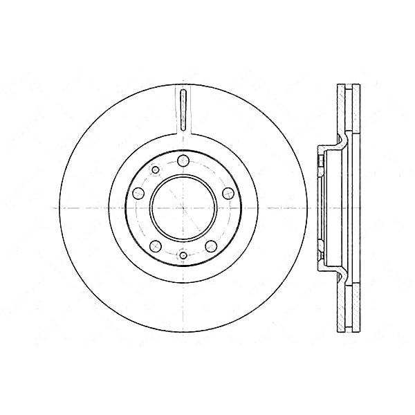 STELLOX 6020-3723V-SX (23-0563 / 23-0794 / 230563) диск тормозной передний\ Peugeot (Пежо) 607 2.0-2.2hdi (Комплект 2 штуки)