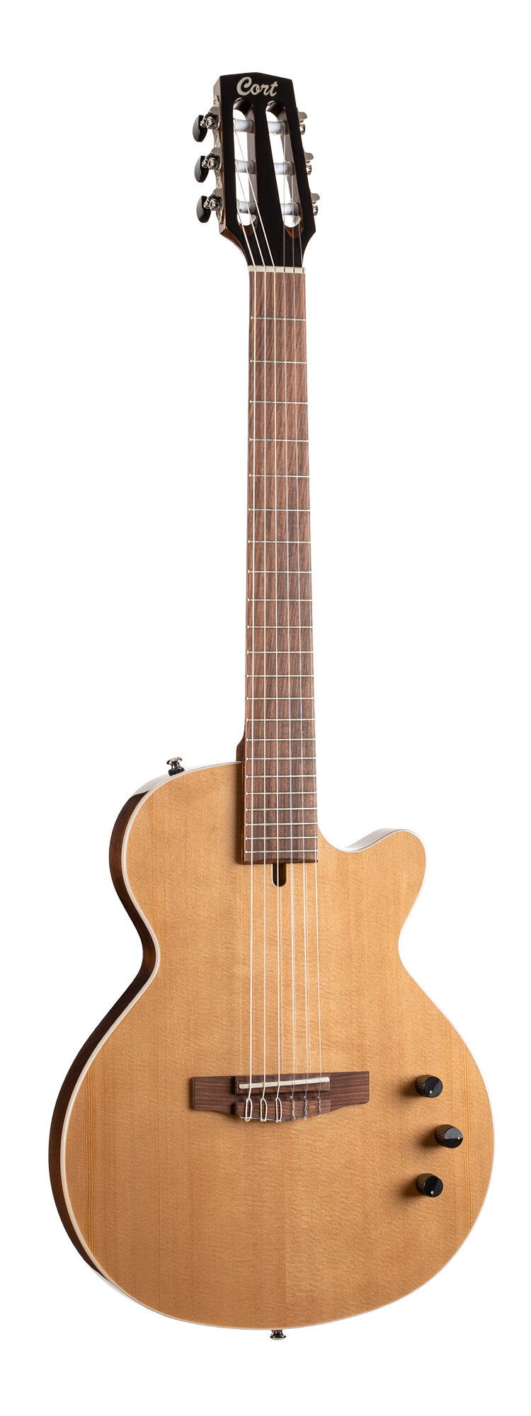Классическая гитара с подключением Cort Sunset-Nylectric-II-NAT-B Sunset Series