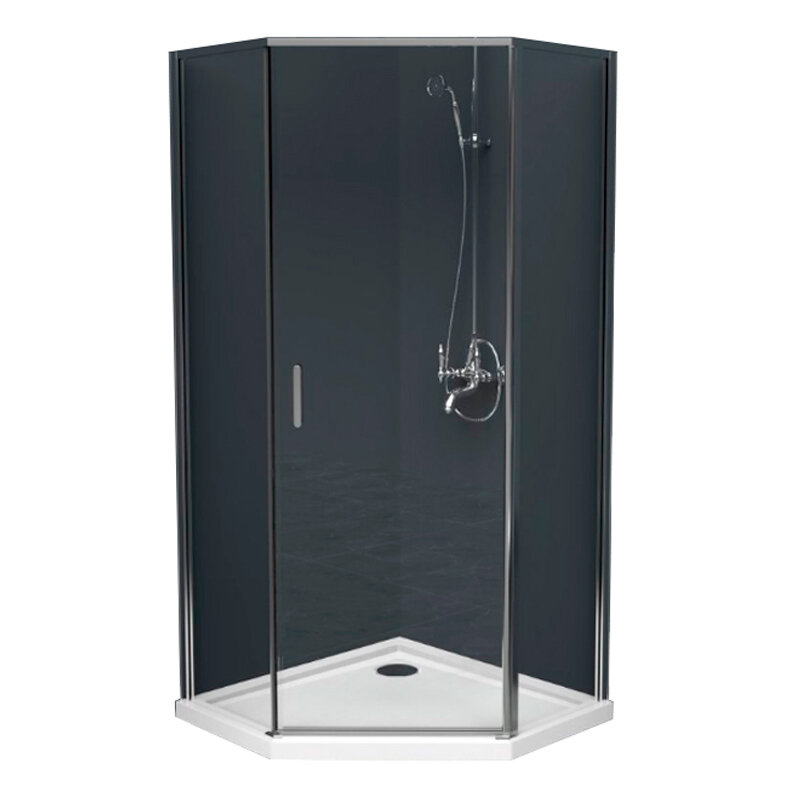 Душевой уголок BelBagno UNO-195-P-1-80-C-Cr 80x80 стекло прозрачное