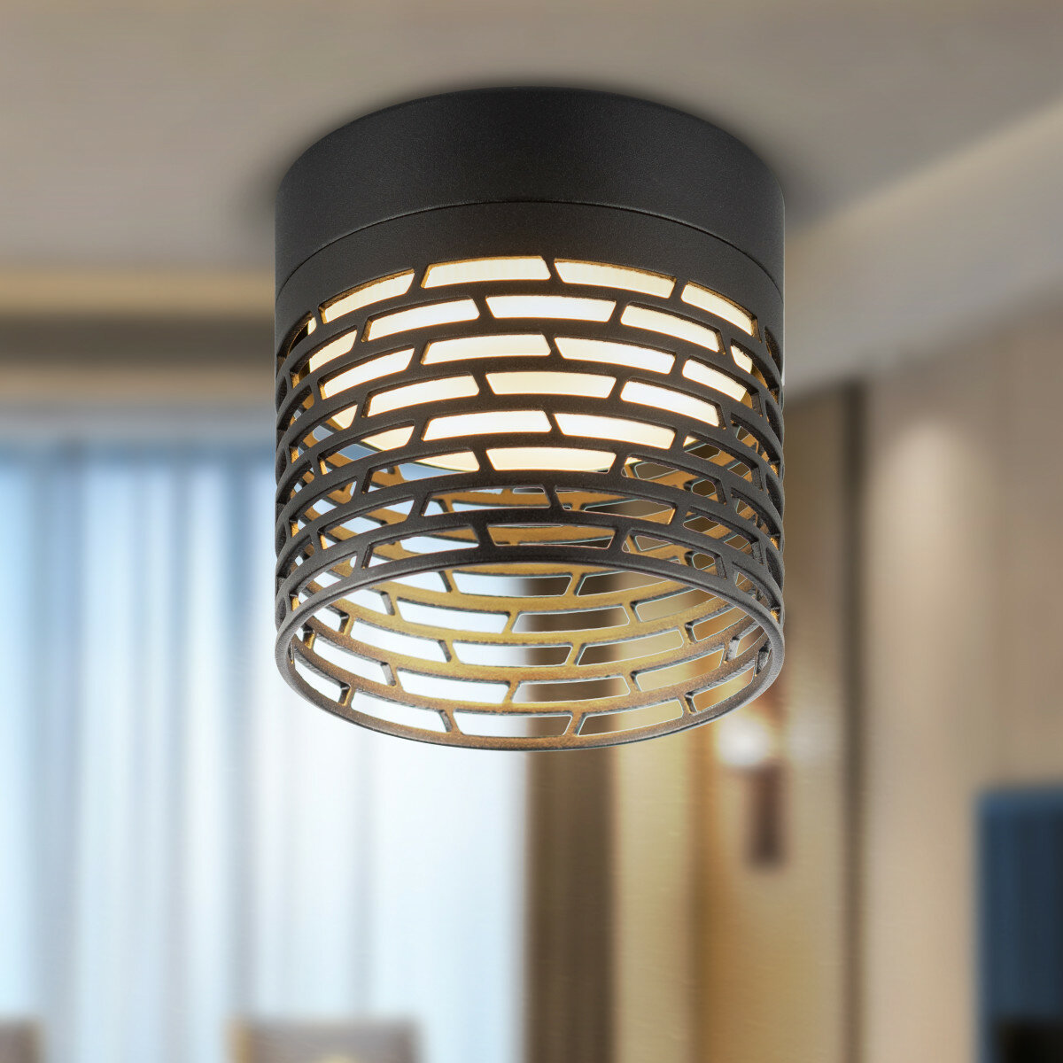 фото ЭРА Светильник настенно-потолочный спот ЭРА OL53 BK под лампу GX53 черный IP20