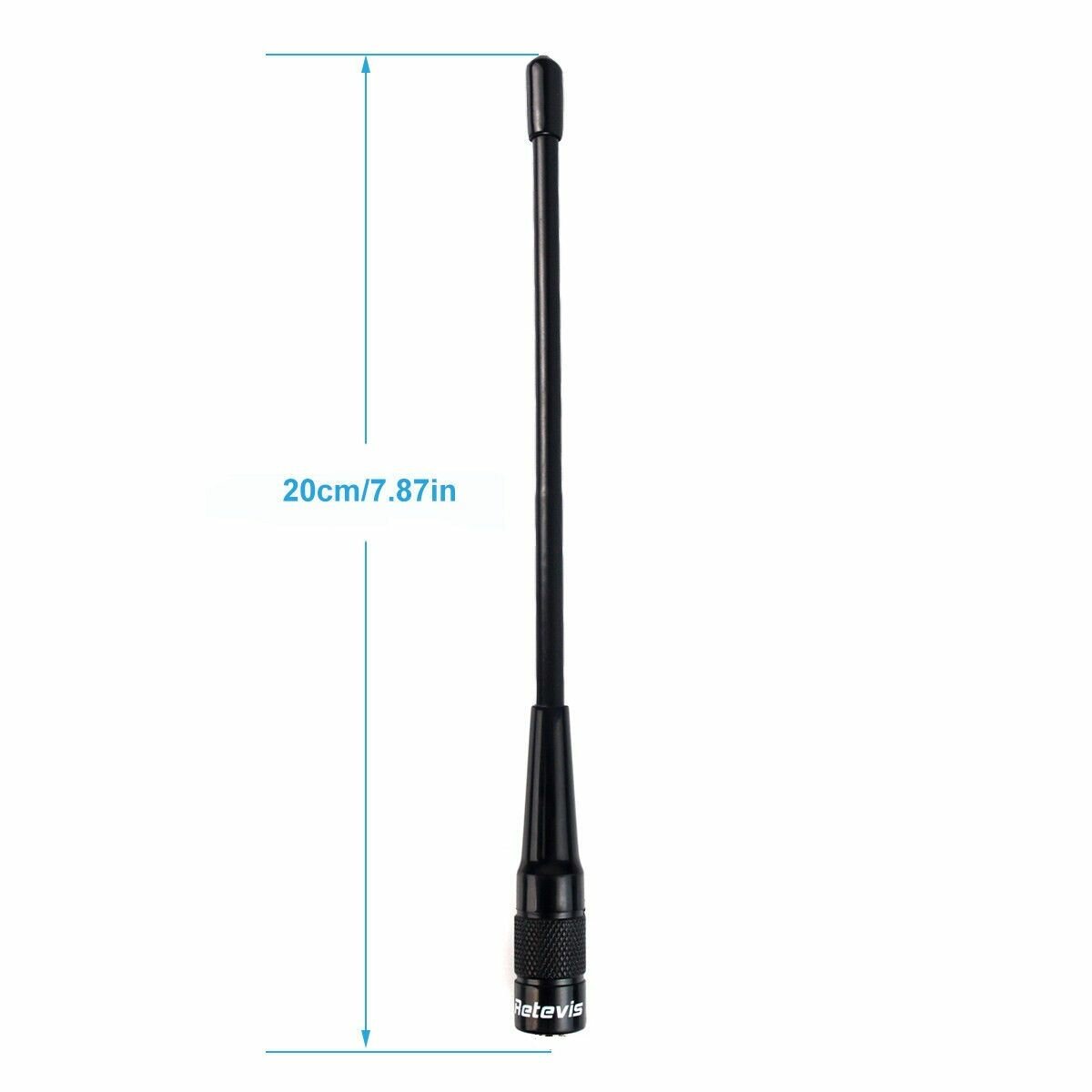 Антенна для рации двухдиапазонная Retevis RHD-701 20 cm VHF / UHF (SMA-male).