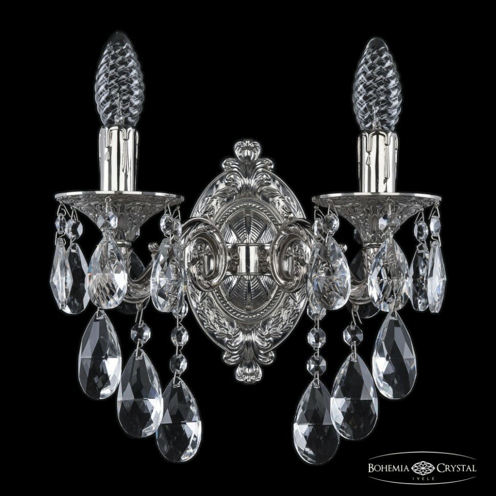 Бра Bohemia Ivele Crystal 7102B11/2/125 B Ni - фото №1