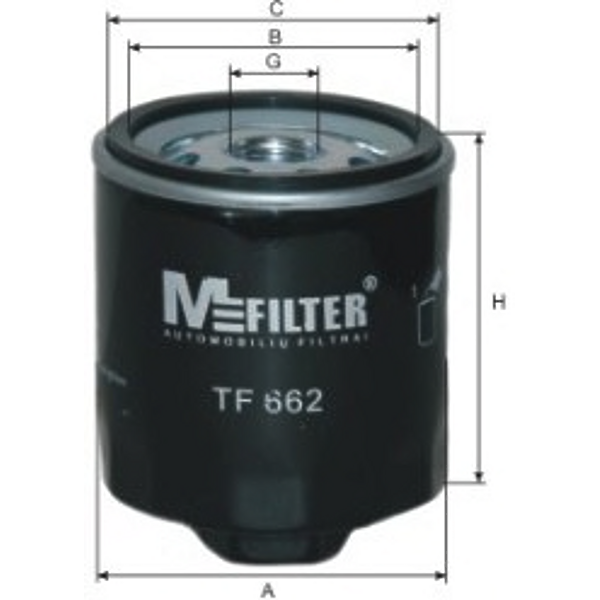 MFILTER TF662 (030115561AA / 030115561AB / 030115561AD) масляный фильтр