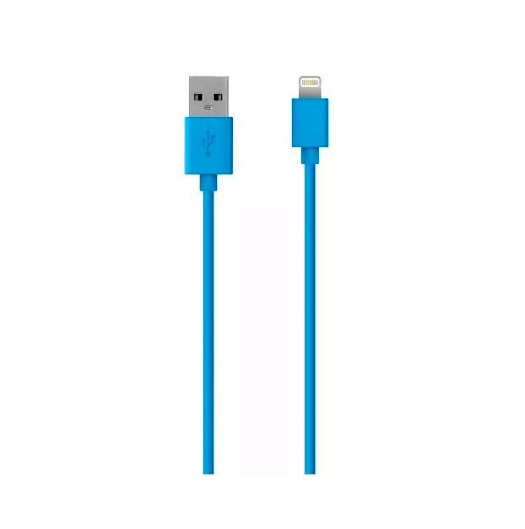 Кабель Smartbuy USB - micro USB, цветные, длина 1 м, голубой (iK-12c blue)/250