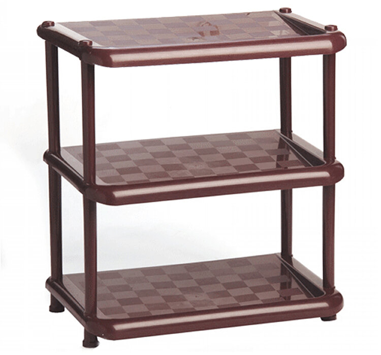 фото Полка в прихожую Универсал 3 Секции Idea Графитовый М2712