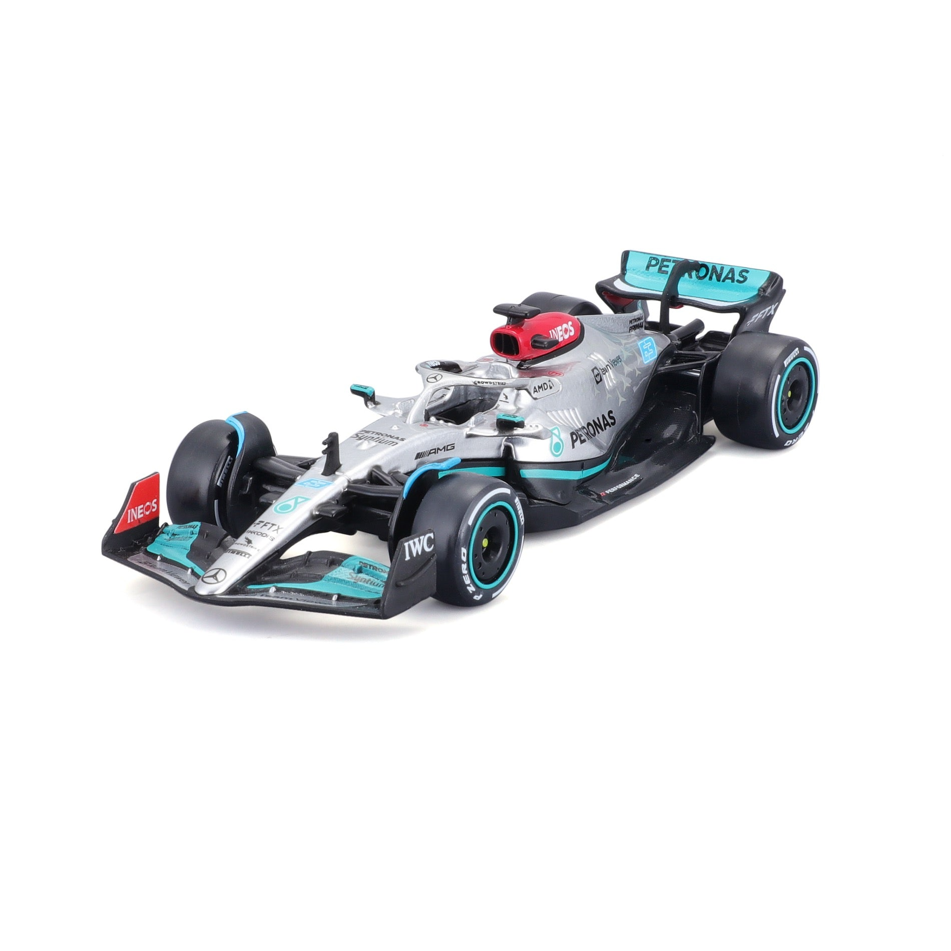 Машинка Bburago MERCEDES F1 W13 E Perform (#63) 1:43 18-38065