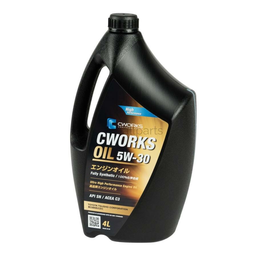 CWORKS A130R2004 Масло моторное CWORKS OIL 5W-30 синтетическое 4 л A130R2004